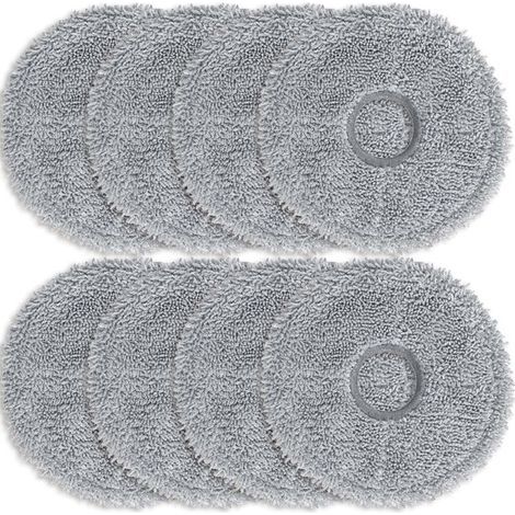 Ulisem Confezione da 8 panni in microfibra grigio scuro per aspirapolvere robot Dreame L10s Ultra / L10 Ultra / L20 Ultra / L10s Pro Ultra Heat / X40 Ultra Complete e Xiaomi X10+ / X20+. Accessori (1/4)