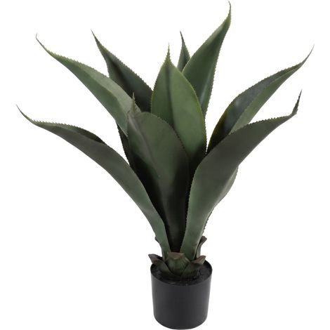 Künstlicher Aloe in einem Blumentopf, Höhe 60 cm (1/5)