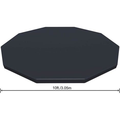 Bâche pour Piscine Tubulaire - Diamètre 305 cm - Bleu - 4 Saisons (1/2)