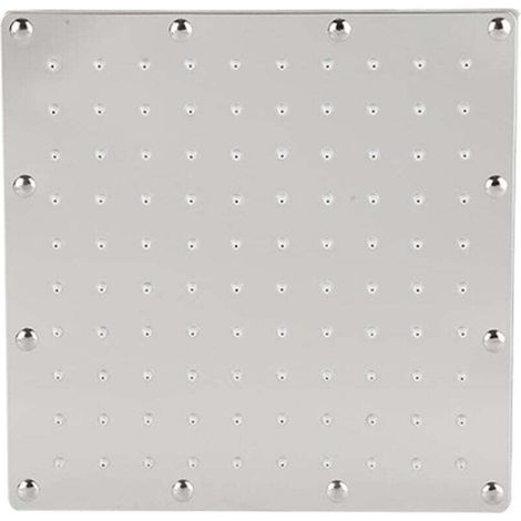 Soffione doccia a pioggia, XU, Soffione doccia quadrato in acciaio inox, Soffione doccia, 8 pollici - KZQ (1/4)