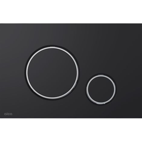 Botón de control PARA sistemas ocultos, negro mate/cromo brillante (1/2)