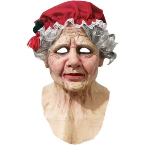 Weihnachtsmaske aus Latex, realistische Vollgesichtsmaske, realistisches Cosplay-Accessoire für Karneval, Partys und Halloween. (1/5)
