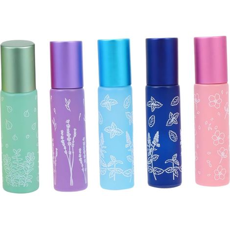 Lot De 5 Fons Distributeurs Dhuile En Verre À Bille De 10 Ml Anti-fuite (1/5)