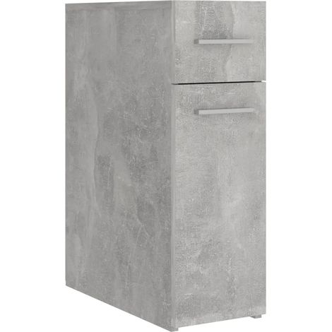 Armario de boticario práctico para almacenamiento 20 x 45,5 x 60 cm madera gris hormigón 020047788 (1/4)