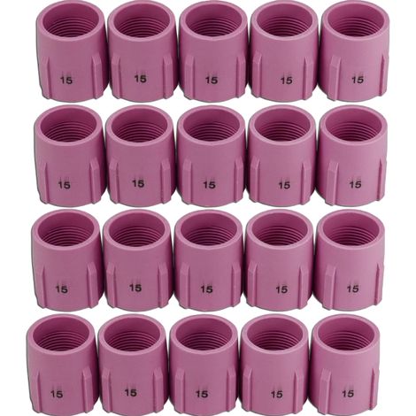 Tasses en céramique de buse d'alumine de lentille de gaz TIG 53N8915 D24.0 x 34mm Fit SR DB WP17 18 26 torche de soudage TIG 20pcs