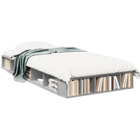 Maison Exclusive - Estructura de cama madera de ingeniería gris h