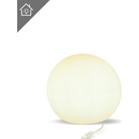 BULY 60 cm Palla luminosa decorativa per uso interno. Cavo con luce LED bianca calda. Prodotto in Spagna (1/4)