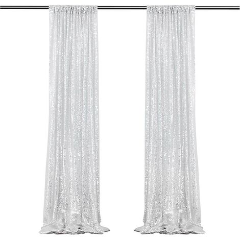 Dekorative Paillettenfähnchen aus Chiffon-Tüll / 61 x 243 cm, 2 Stück, verschiedene Farben (1/5)