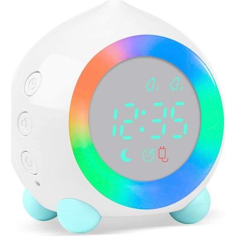 Digital LED Alarm Clock for Kids, Night Light for Girls and Boys, Adjustable Volume, Snooze Function, USB Charging (1/5)
