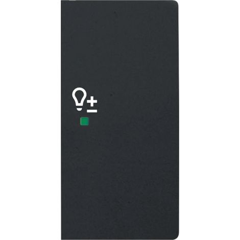 Bascule double avec symbole ’’Variateur’’ à droit e noir mat