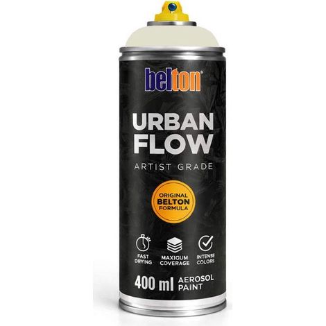 Bombe de peinture - Blanc naturel - Belton - Urban Flow - 400ml - Haute couvrance