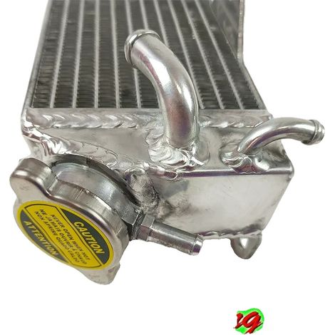 Radiador de aluminio, compatible con KX125 de 1990-1991, mayor eficiencia de refrigeración, construcción soldada con TIG, ajuste personalizado. (1/5)