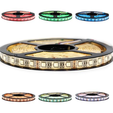 Ruban Professionnel 5050 - 60 leds/m - 5 m RGBW (blanc chaud) (IP65) Longueur: 5 mètres - Controleur- telecommande: Contrôleur télécommande Non-inclus - Transformateur: Alimentation Non-Inclus