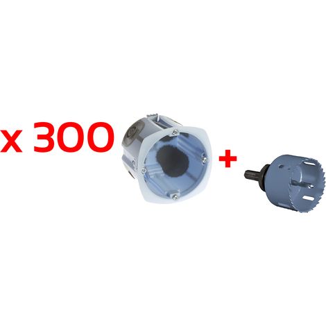Pack AIR'métic Behälter + Lochsäge - Ø67/68mm - Tiefe 50mm Packung 300 Behälter
