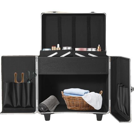 Caja de herramientas para el cuidado de los pies, resistente, almacenamiento organizado, color plata. (1/2)