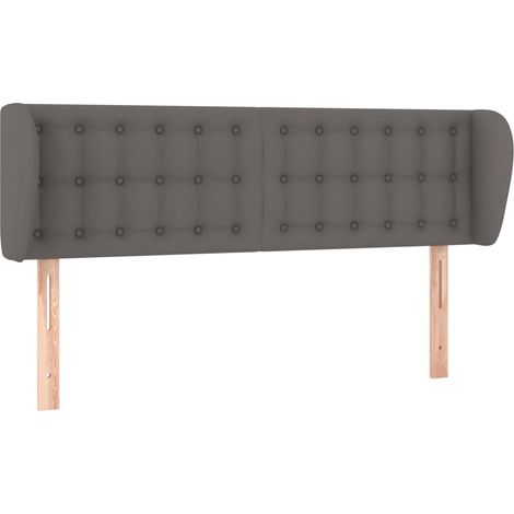 Maison Exclusive - Testiera ad Orecchio Grigio 147x23x78/88 cm in Similpelle