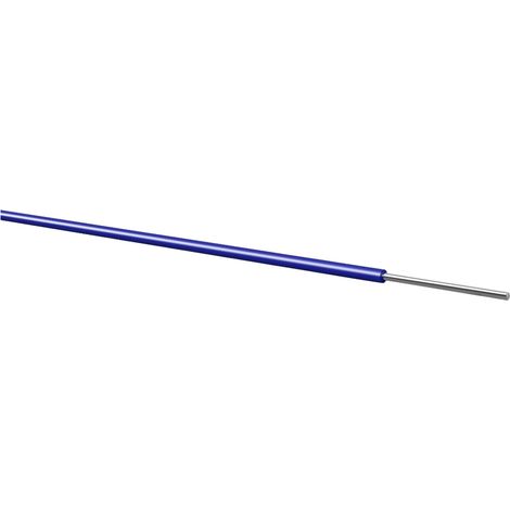 Kabeltronik 070103007 Kupferdraht Yv 1 x 0.07 mm² Blau 100 m