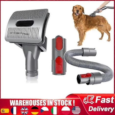 Adaptateur de brosse pour aspirateur Dyson V11 V10 V8 V7 V6 - Outil de toilettage pour animaux - Brosse pour chiens - Nettoyage avec convertisseur - Outil pour poils d'animaux
