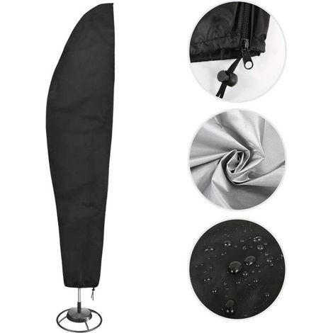 Housse de protection de parasol pour parasol 2 à 4 m 265 cm. (1/5)