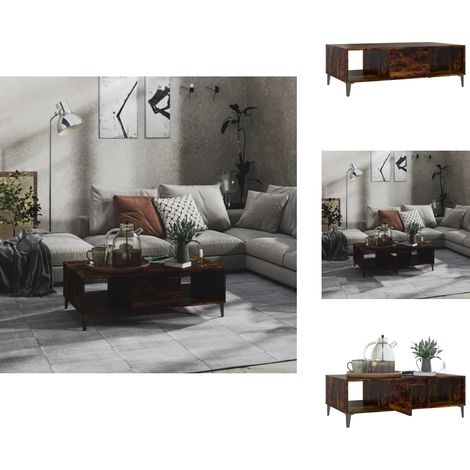Couchtisch Räuchereiche 103,5x60x35 cm Holzwerkstoff - Couchtisch - Wohnzimmertisch - Holzt Tisch - Rauchereiche - Modernes Design (1/5)