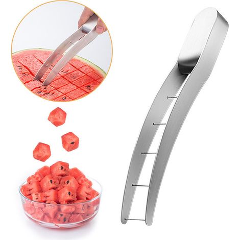 Stainless Steel Watermelon Cutter - Watermelon Slicer - Fruit Cutter - Carving Knife - Melon Cutter - Melon Cutlery (1/5)