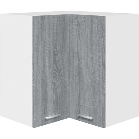 Hanging Corner Cabinet Lyon Grey Sonoma 57x57x60 cm Engineered Wood vidaXL