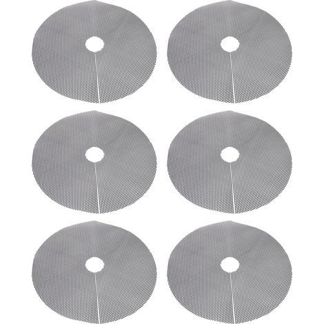 Rosvola Grilles de pots de plantes en polyéthylène découpable résistant aux intempéries bouchon de creusement de chat couvertures de sol pour la protection des fleurs de jardin extérieur 30 cm 6 pièce (1/5)