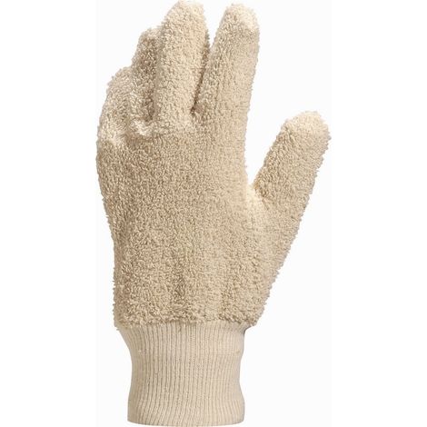 Gant de travail textile écru T10 - DELTA PLUS - BOL4910