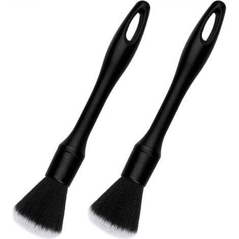 2 Pcs Pinceau Nettoyage Voiture 22 cm, Brosse Detailing Auto,Pinceau Voiture Nettoyage Pinceaux Detailing Auto(Noir) (1/4)