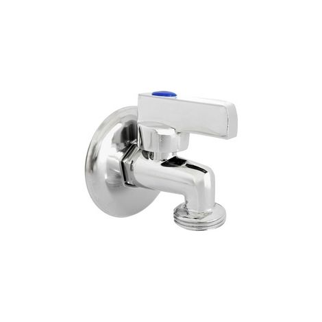 RUBINETTO LAVATRICE A SFERA PESANTE IN OTTONE CROMATO- 1/2 x 3/4- DH- pezzi 1