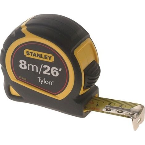 Stanley Tylon Pocket Tape Measure 8m (26ft), Metric/Imperial, 25mm Width, Model 1-30-656