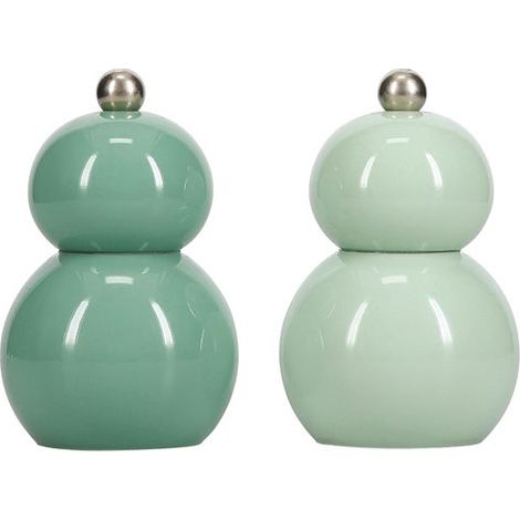 Moulin ã Poivre Ou/sel H12cm Vert Betty - Set/2 - Fine Dining Living (1/4)