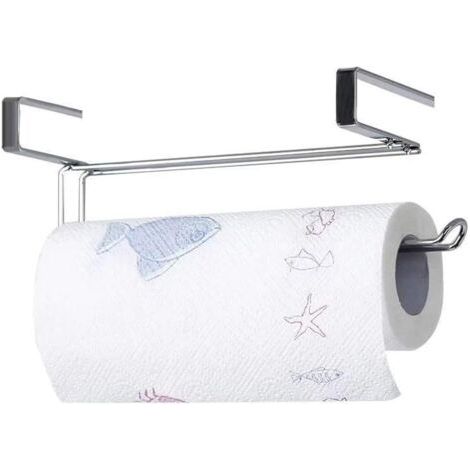 Portarotolo di carta assorbente da cucina - adatto per cucina, bagno, toilette, soggiorno, ecc., 1 pezzo, argento (1/4)