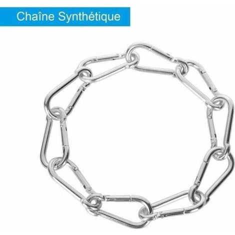 20 Mousqueton,Acier inoxydable,Capacité 117 kg,Ouverture 8 mm,Camping,Bricolage (1/4)