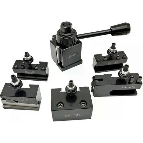Porte-outil à changement rapide de type GIB à coin en acier (1 pièce) pour outils de tour 250-000/250-001/250-002/250-004/250-007/250-010 (1/4)