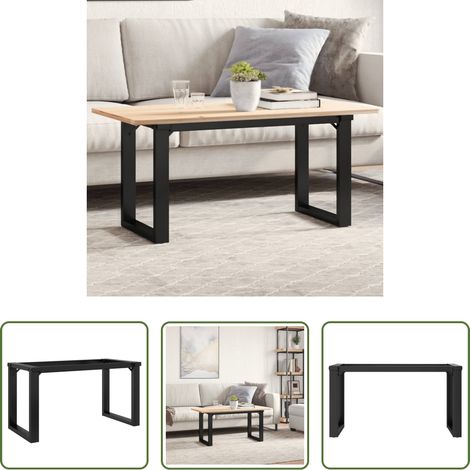 vidaXL Patas de mesa de centro estructura O acero 80x40x43 cm (1/5)