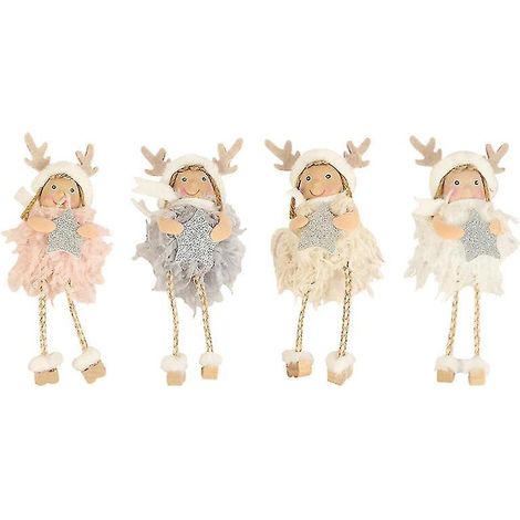 4-teilige Weihnachtsbaum-Puppendekoration