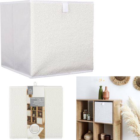 Cube De Rangement Pliable 30x30cm Bouclette (1/4)