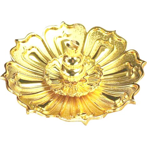 Brûleur d'encens en cuivre, brûleur d'encens lotus, coupelle à encens, mini brûleur d'encens, insert à encens multi-trous, plateau à encens, brûleur d'encens (1/5)