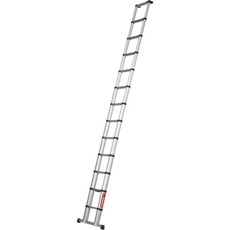 Telesteps – Échelle télescopique 3.80m – Aluminium anodisé – Charge maximale 150kg – Système d'amortissement de l'air – Certifiée EN 131