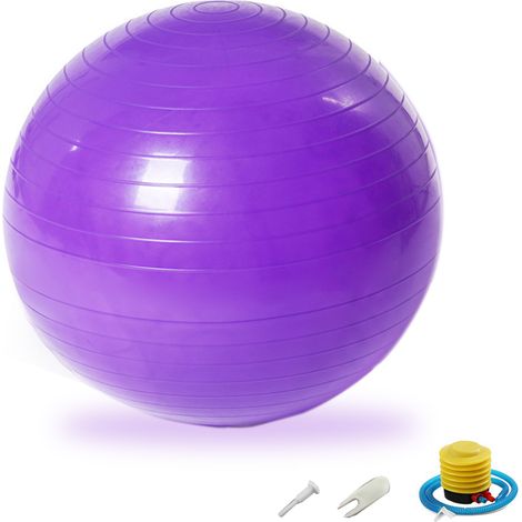 Ballon de yoga pour le fitness, l'accouchement ou l'entraînement, antidérapant et de qualité gym.