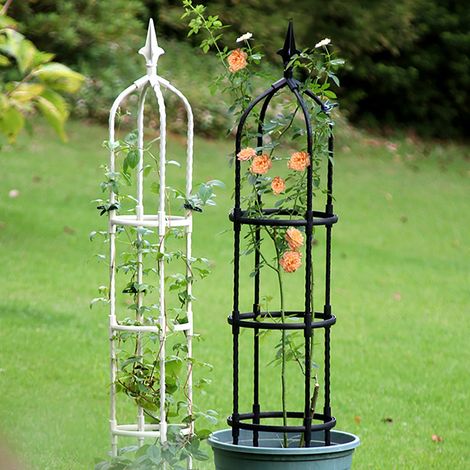 Support Pour Plantes Grimpanes - Tube Acier 8 Mm - Structure Démontable - Largeur 20 Cm - Extérieur Jardin - 1 Pièce (1/5)