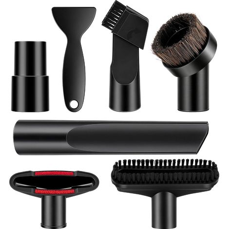 Set di 7 bocchette per aspirapolvere da 32-35 mm, accessori universali per aspirapolvere, kit di accessori compatibile con Kärcher, Miele, Bosch e Siemens. (1/5)