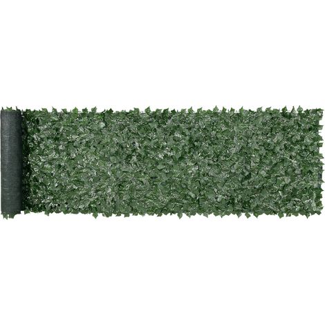 VEVOR Siepe Artificiale 99x401 cm Recinzione Privacy Edera Artificiale Recinzione Privacy Tessuto a Rete Giunto Rinforzato Decorativo Foglie Finte per Giardino, Cortile, Balcone, Terrazzo