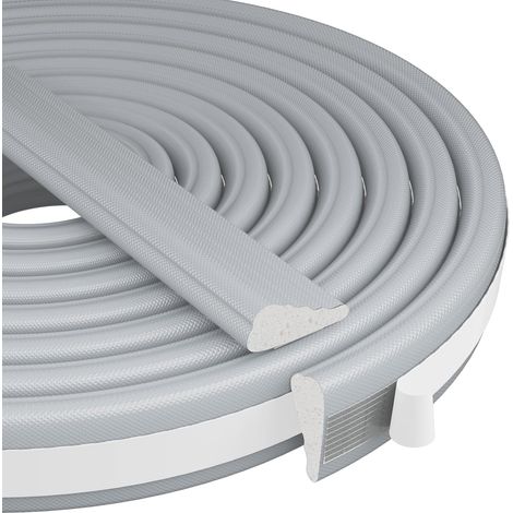 Joints de fenêtre, joints de porte, ruban d'isolation phonique, joints coupe-vent - résistant au froid et au bruit (gris) 1 mètre (1/5)
