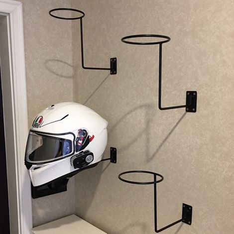 Wall-mounted hat display stand, helmet holder, organizer, hook, reinforced hat ring, wig holder (one piece)