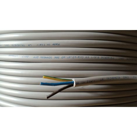 Cavi al metro cavo fg16or16 multipolare fg16 3 conduttori da 6mmq con giallo verde fg7-3gx6 fg16or16-3gx6