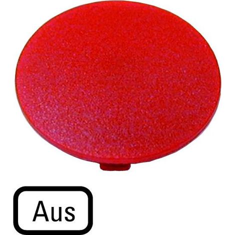Étiquette bouton ' coup de poing ' rouge ARRET EATON M22-XDP-R-D5