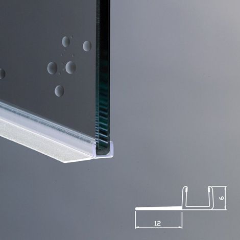 Guarnizione Box Doccia Ricambio Verticale Vetro 6mm EC-12-409