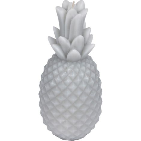 Bougie Déco "Ananas Tropical" 20cm Gris (1/2)